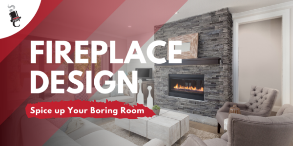spice up you boring room with a fireplace