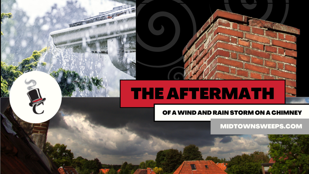The Aftermath of a Wind and Rain Storm on a Chimney - Chimney Sweeps, Fireplace Repairs, and Installations